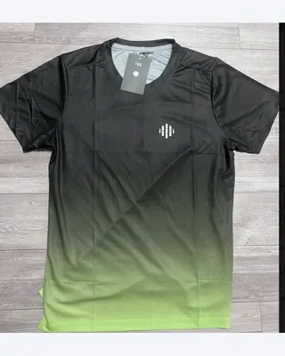Áo Thun Thể Thao Ombre màu Xanh Neon